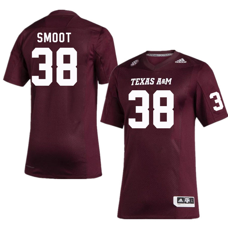 Men #38 Will Smoot Texas A&M Aggies College Football Jerseys Stitched Sale-Maroon - Click Image to Close
